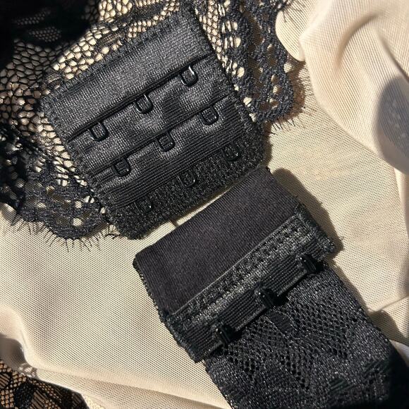 Feelingirl Shaper Black Lace Size LG Bodysuit Wireless Adj Straps Tummy Control - Picture 11 of 11